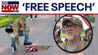 Flag burning: US Army veteran speaks out after arrest