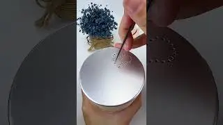 The ASMR ART of POKING Silver Foil is SO Satisfying.#satisfying #relaxing #art #asmr