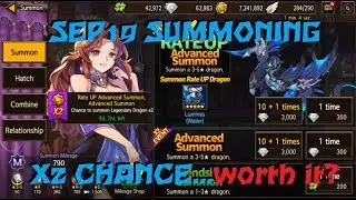 Dragon Village M Sep19 Summoning x2 RATE UP YEAR 2 EVENT