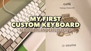 my first custom keyboard | neo60 core and osume keycaps