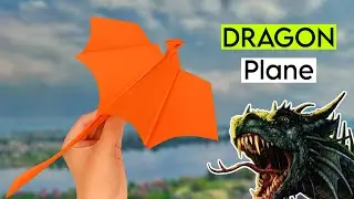 🐉 Dragon Paper Airplane ✈️ How to Make an Easy Flying Dragon Plane | Flies Super Far 🚀