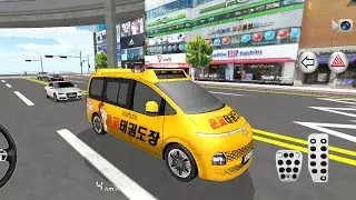 Brand New Yellow Taxi Driver 🚕 - 3d Driving Class Android Game Play Video || Car Game MiniBus Car