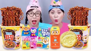 Jeli Coklat Tteokbokki Makanan Pororo Mukbang DONA