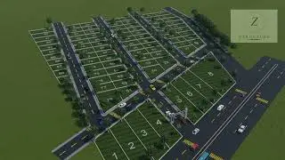 Real Estate Plotting Walkthrough of 89-Plot Residential Layout 3D Visualization for Real Estate