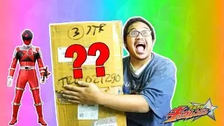 UNBOXING PAKET DARI KYURANGER??! KOSTUM SHISHI RED??