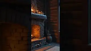 🌲 Cozy Wooden Cabin ❄🔥 Snowfall View from Window | Winter Aesthetic & Relaxing Chill Vibes