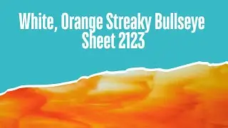 White, Orange Streaky Bullseye Sheet 2123