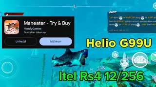 Test Game ManEater di Itel RS4 Helio G99 🔥 FPS Stabil 30+