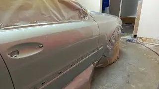 Hobby Garage Wilk&oacute;w - 9# Mercedes W/S 211 Lakierowanie na budowie