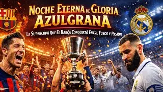“Noche Eterna de Gloria Azulgrana: La Supercopa Que El Barça Conquistó Entre Fuego y Pasión”