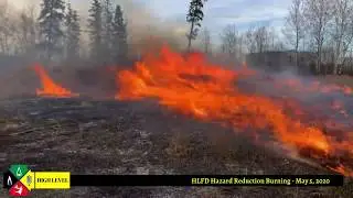 High Level Fire Department Hazard Reduction Burning