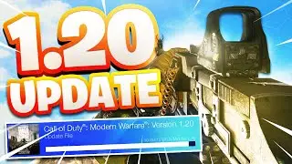 The *NEW* 1.20 UPDATE in MODERN WARFARE... (NEW OBSIDIAN CAMO)