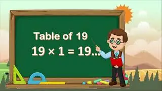 Table of 19 | 19 ka pahada | learn multiplication table of 19 #19katable #learnmultiplication