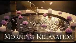 Relaxing Zen Mist Flow Bamboo Fountain and Candle Glow for Deep Sleep Meditation Healing Serenity