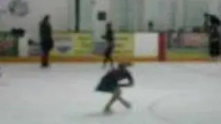 Sarah Kidd practicing spins