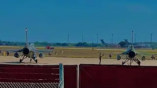F-16 Fighting Falcon PURE SOUND (Landing, Departure, Taxi) *149th Fighter Squadron (SATX)*