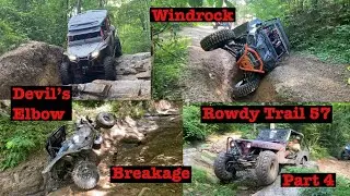 Windrock Trail 57 to 54a &ldquo;Devil&rsquo;s Elbow&rdquo; Part 4. YXZ down on 57 Mountain Recovery to the rescue.