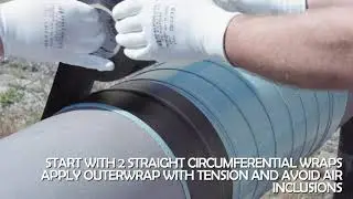 Stopaq Application - Spiral Wrapping Pipes