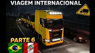 PARTE 6 | NOITE PESADA NA GUIANA FRANCESA 🌙🚛 | VIAGEM INTERNACIONAL COM MINÉRIO | ETS2 EAA 4K UHD