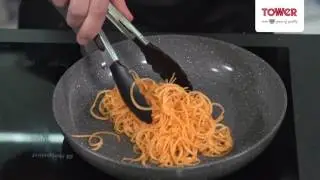 Spiralized Sweet Potato Noodle Waffles - How To