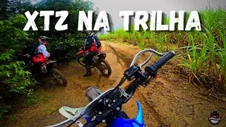 XTZ 125 NA TRILHA COM CHUVA | EMBAÇOU TUDO