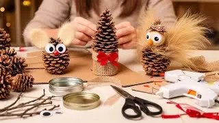 Top 3 Pine Cone Craft Ideas for Christmas & Home Decor | Simple DIY Projects