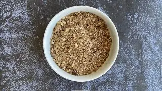 NINJA CREAMI TEST KITCHEN: Graham Cracker bits for Key Lime Pie Ice Cream Copycat (raw vegan)-TEST 2