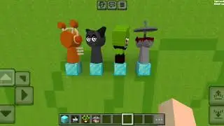 Sprunki incredibox BUT OREN BECAME FATTER | 13% fat vs 67% fat vs 666% fat | minecraft pixel art 