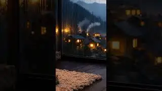 Cozy Rain, Fireplace & Cat Purring (No Music) 🌧️🐈 #shorts #rain #asmr #cat #sleep #purr #relaxing