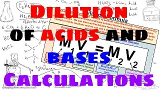 Dilution of Acids and Bases Calculations - Explained