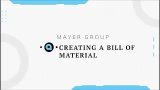 Create a Bill of Material