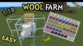 Simple 1.18 Wool farm tutorial in Minecraft bedrock ( PS4 / MCPE / Minecraft bedrock / PC / Xbox )