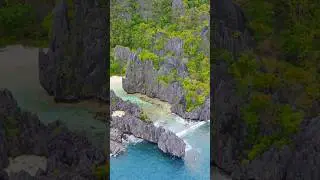 HIDDEN BEACH, El Nido Palawan, Philippines  🌊 #shorts