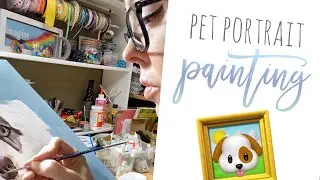 Vlog 1166 - Starting a Pet Portrait 🐶🎨