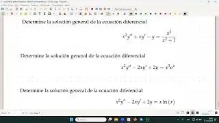 ED de Cauchy Euler Homogenea 27 10 2025