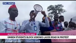 VIDEO | UNIBEN students block Ugbowo Lagos road in Protest