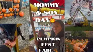 Vlog - Mommy and Toddler Fun at the Pumpkin Fest Fair - Fall Activities - Life in New England 
