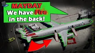 LAPTOP CATCHES FIRE ONBOARD | Emergency Evacuation at San Francisco