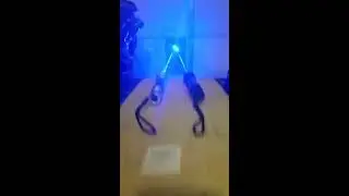 Custom 2W High Powered Lasers Burning Cardboard