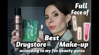 FULL FACE of BEST DRUGSTORE MAKEUP in 2021 ACCORDING to MY FAV BEAUTY GURUS