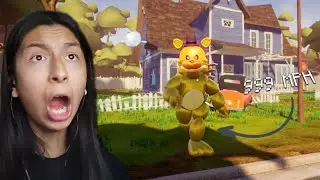 THE NEIGHBOR GUY TURNED INTO FAST FREDBEAR | Hello Neighbor Act 1 (Fredbear Mod)