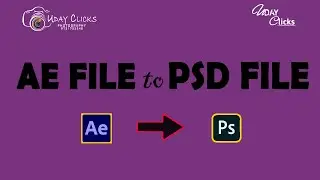 How to export AE file to PSD file.