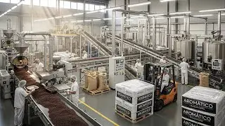 Inside a High-Tech Coffee Processing & Packaging Factory | PackVision Factory