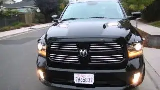 2014 Dodge Ram Sport with JS Auto Designs LED Hood Vent Lights