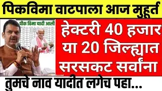 Pik Vima 2024 | Kharip 2024 Updates | 90 Koti Rupaye 💸🤑