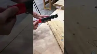 Not that hard to use a staple gun...😌 #shorts #workpro #workprotools #staplegun #woodworkingtools