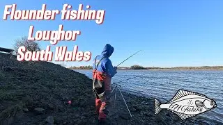 🎣 Ловля камбалы в устье реки Лаухор, Южный Уэльс | Рыбалка на пляже и в устье реки в Великобритании.