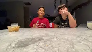 The Owens try hot sauce!!