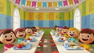 School Lunch Pizza & Pasta | Fun Nursery Rhyme for Kids | Cheesy Pizza & Yummy Pasta Song