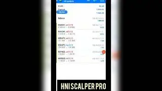Hni scalper Pro || Daily 1% return in  your investment || 4 days trading result